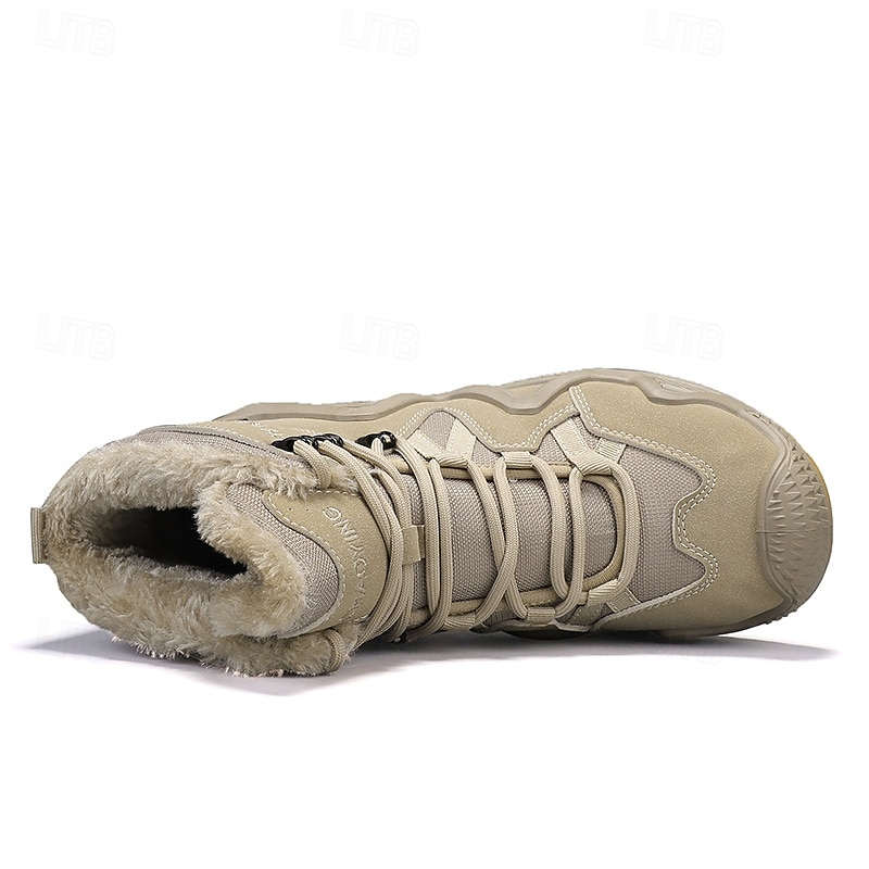 Men's Waterproof Winter Hiking Boots with Fur Lining – Insulated Outdoor Snow Boots for Cold Weather 2025 - $64.99 –P4