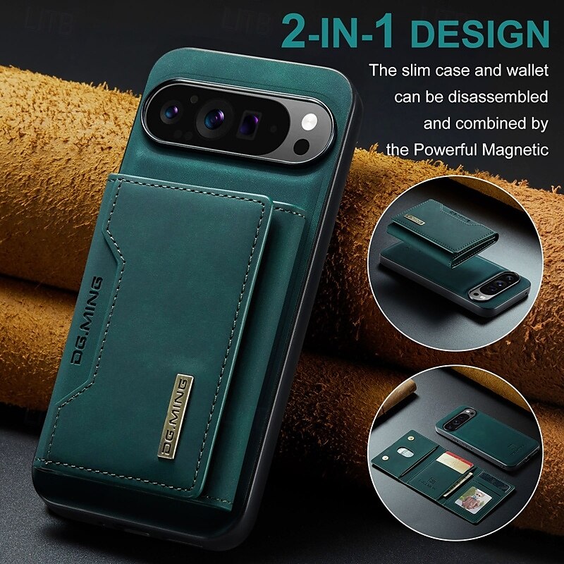 telefoon hoesje Voor Pixel 9 Pro Pixel 9 Pro XL Pixel 8 Pro Pixel 8 Pixel 9 Pixel 7 Pixel 7 Pro Pixel 6 Pixel 6 Pro Pixelvouw Achterkant met standaard Afneembaar Magnetisch Retro TPU PU-nahka 2025 - $21.99 –P6