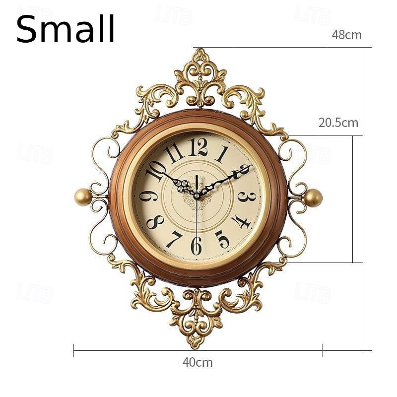 nagy vintage falióra csendes, nem ketyegő elemmel működő kvarc falióra fém falióra retro falióra udvari stílusú 2026 - $182.49 –P6