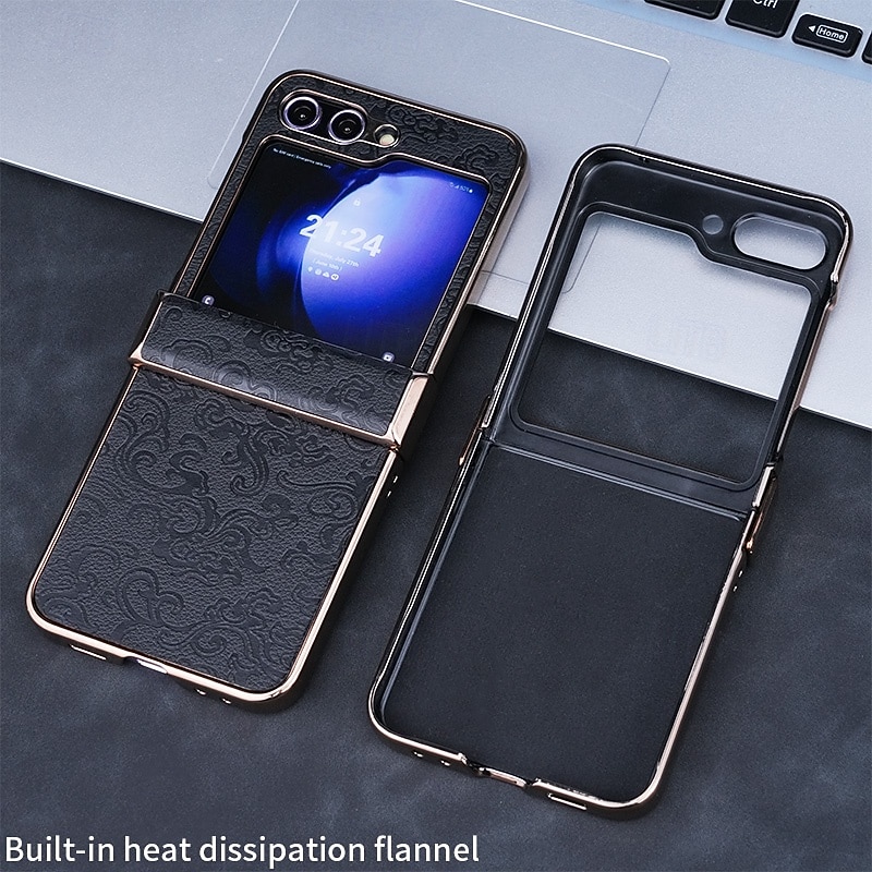 telefono Custodia Per Samsung Galaxy Z Flip 7 Z Flip 6 Z Flip 5 Z Flip 4 Z Flip 3 Copertura Posteriore Resistente agli urti Retrò PC Pelle PU del 2026 a $19.99 –P12