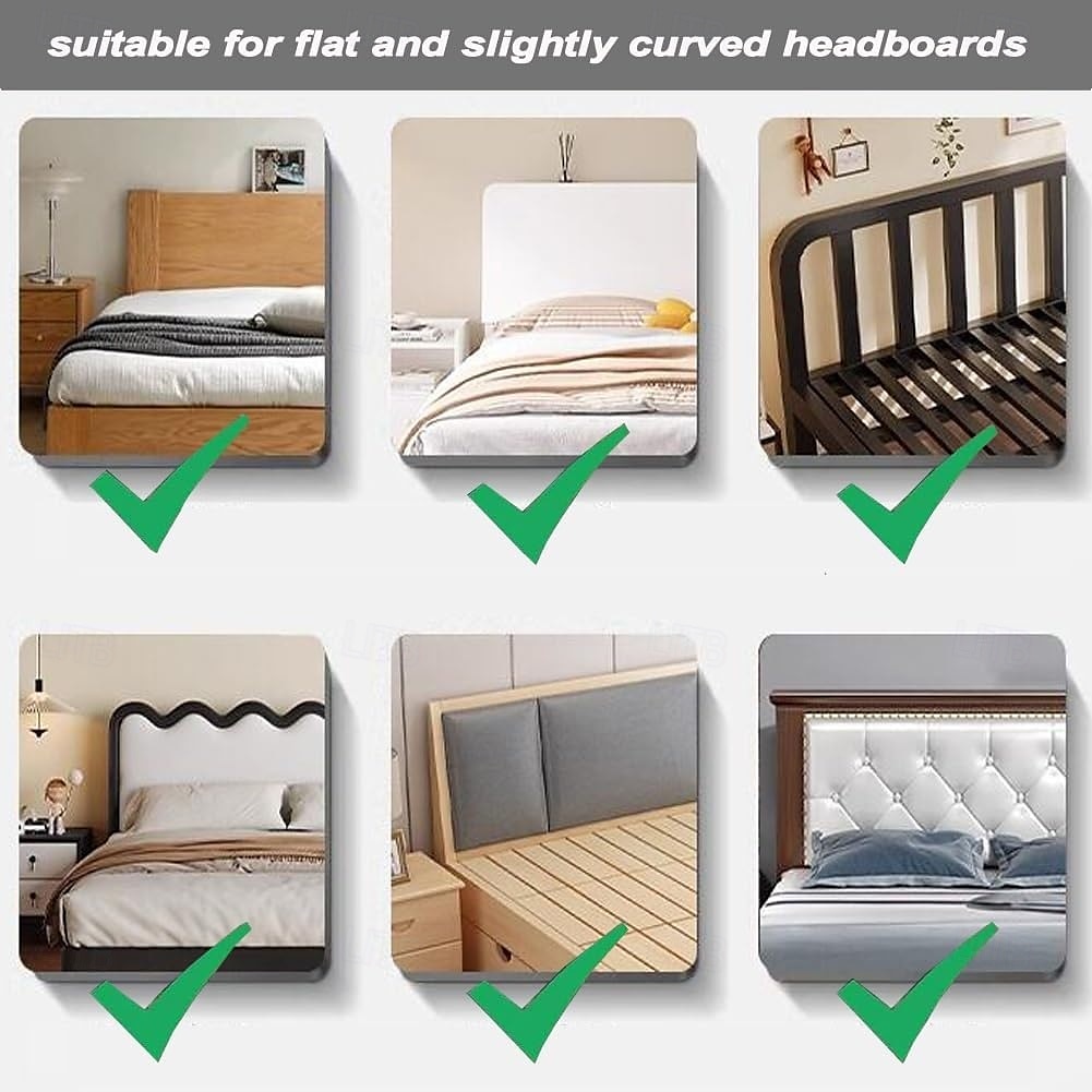 Fundas para cabecera de cama Funda para cabecera de cama elástica Funda/funda elástica para cabecera, tela de terciopelo suave estampada, funda protectora para la espalda, todo incluido, lavable para 2026 - $23.99 –P4