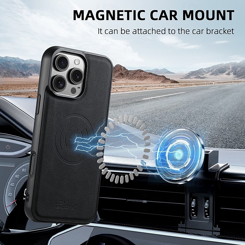 Phone Case For iPhone 16 Pro Max Plus iPhone 15 Pro Max Plus iPhone 14 13 12 Pro Max Plus iPhone 14 Pro Max iPhone 13 12 Pro Max Back Cover with Stand Holder Detachable Magnetic Retro TPU PC PU 2025 - $24.99 –P4