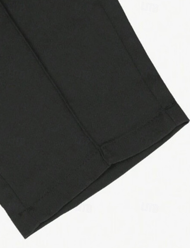 Ανδρικά Παντελόνια κινέζικα Παντελόνι Chino Casual παντελόνι Τσέπη Ελαστική μέση Πιέτες Σκέτο Άνεση Moale Πλήρες μήκος ΕΞΩΤΕΡΙΚΟΥ ΧΩΡΟΥ Καθημερινά Εξόδου Μοντέρνα Κομψό στυλ street Μαύρο Θαλασσί 2026 - $29.99 –P6