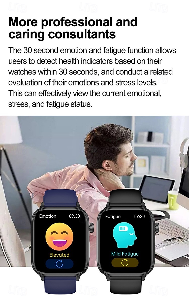 ET570 Smart Watch ECG Bluetooth Call AI Voice SOS Non-invasive Blood Glucose Health Monitor 1.96inch Sport Smartwatch 2025 - $51.99 –P9