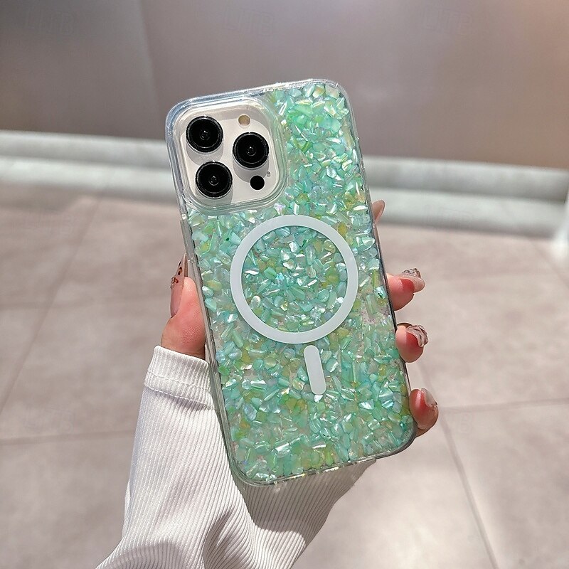 telefon Carcasă Pro iPhone 16 Pro Max Plus iPhone 16 iPhone 16 Pro iPhone 15 Pro Max Plus iPhone 15 iPhone 14 Pro Max iPhone 13 12 11 Pro Max Zadní kryt Magnetické Podpora bezdrátového nabíjení Bling 2025 - $19.99 –P16