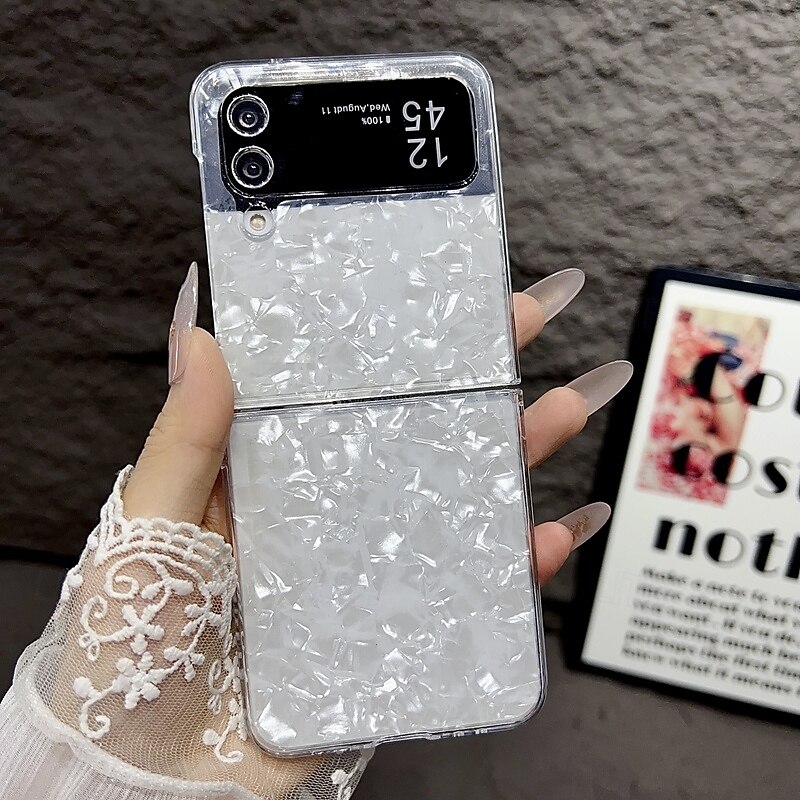 2025年 電話 ケース 用途 サムスンのギャラクシー Zフリップ6 Z Flip 5 Z Flip 4 Z Flip 3 バックカバー 耐衝撃 レトロ風 PC コレクション – $13.99 –P2