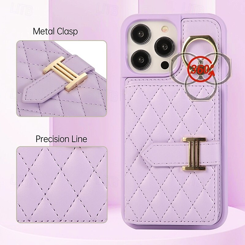 Phone Case For iPhone 16 Pro Max Plus iPhone 15 Pro Max Plus iPhone 14 13 12 11 Pro Max Plus iPhone 14 Pro Max iPhone 13 12 11 Pro Max Back Cover with Stand Holder with Lanyard with Wrist Strap Retro 2025 - $20.99 –P17