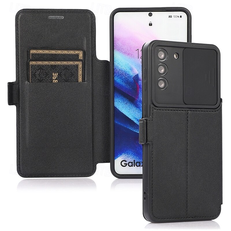 Phone Case For S21 A72 A71 A51 A31 S20 Plus S20 Ultra S20 A32 A52 Flip Cover with Stand Holder Card Slot Shockproof Retro TPU PU Leather 2025 - $17.99 –P8