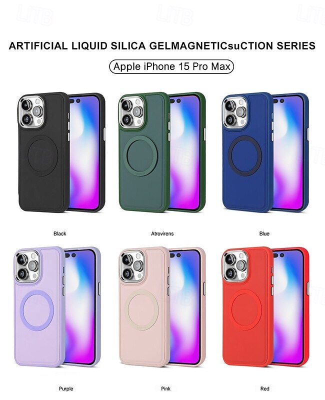 2025年 電話 ケース 用途 iPhone 16 Pro Max プラス iPhone 15 プロマックスプラス iPhone 14 13 12 Pro Max Plus iPhone 14 Pro Max iPhone 13 Pro Max iPhone 12 Pro Max iPhone 11 Pro Max バックカバー 磁石バックル ワイヤレス充電をサポート 耐衝撃 レトロ風 シリコーン  コレクション – $15.99 –P1