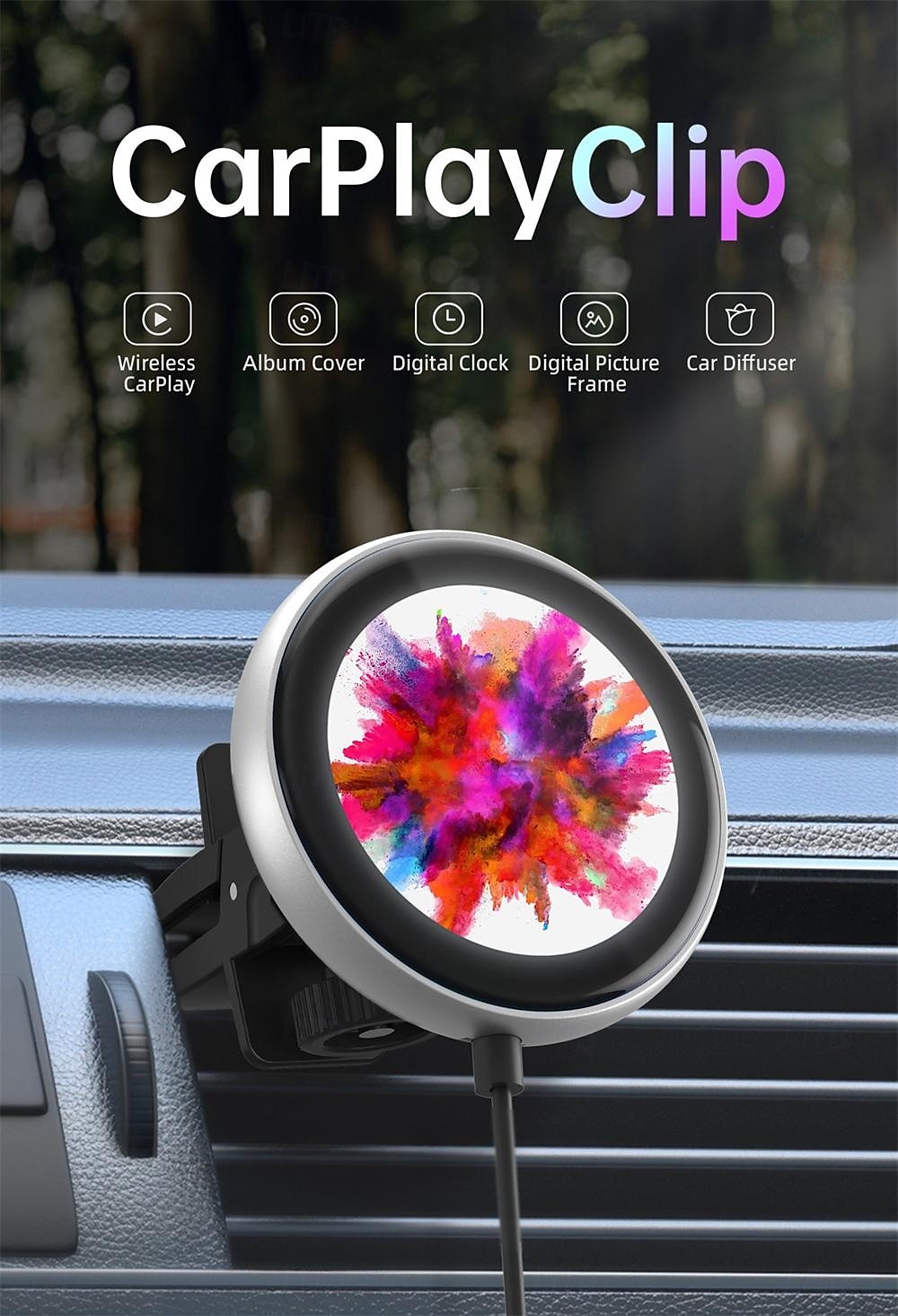 2025年 ottocast ワイヤレス CarPlay アダプター、ディスプレイとカスタマイズ可能な画面付き、有線からワイヤレス CarPlay ドングル、プラグ アンド プレイ、自動 CarPlay アダプター  コレクション – $96.99 –P2