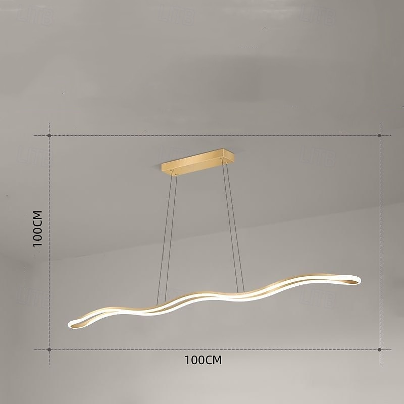 100 cm Design Singolo Lampada a sospensione Metallo Gel di Silice Moderno Stile Nordico 110-120V 220-240V del 2025 a $135.99 –P3