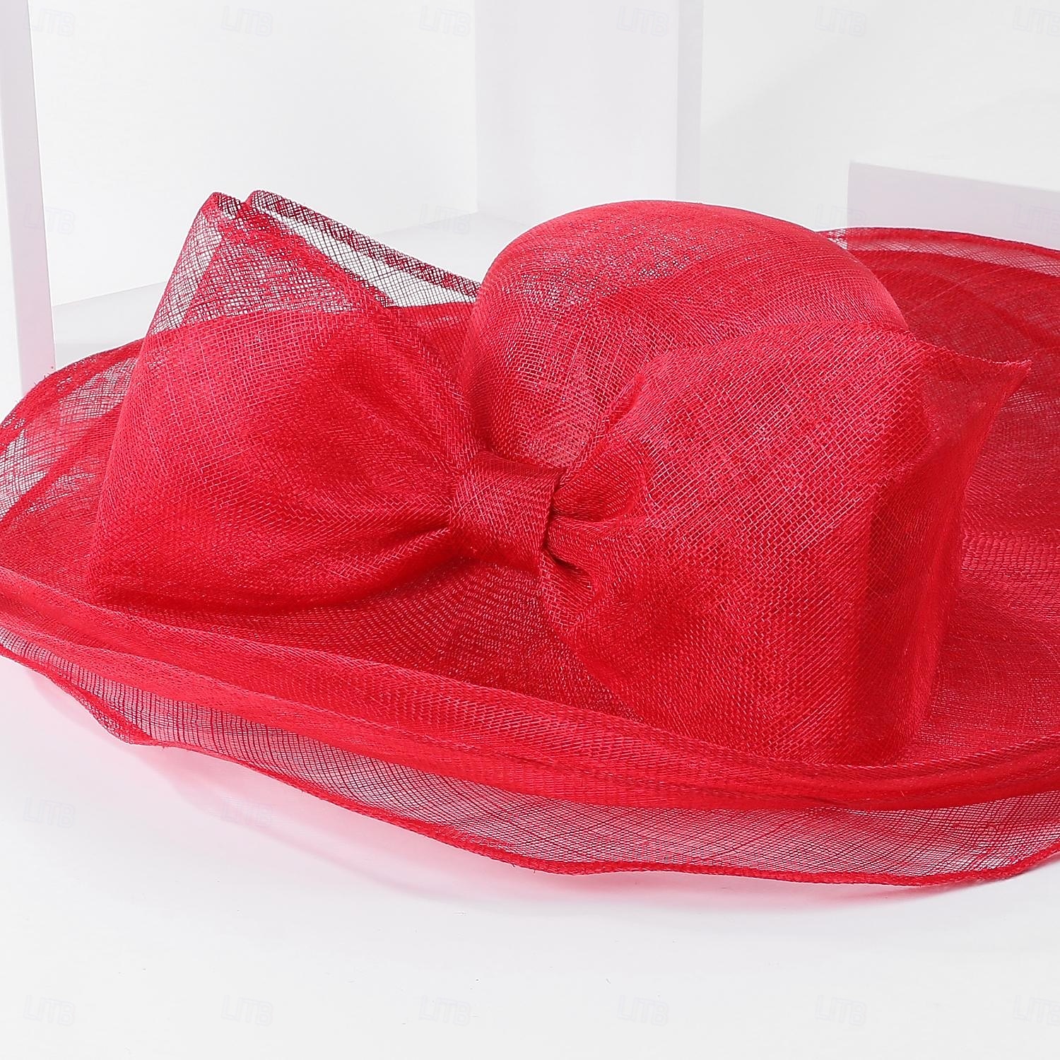 Chapeaux Coiffure Lin Chapeau Melon / Cloche Chapeau de soleil Chapeau Sinamay Mariage Casual Course de chevaux Journée des dames Coupe de Melbourne Elégant Britanique Avec Fleur Casque Couvre-chef de 2026 ? $71.99 –P19