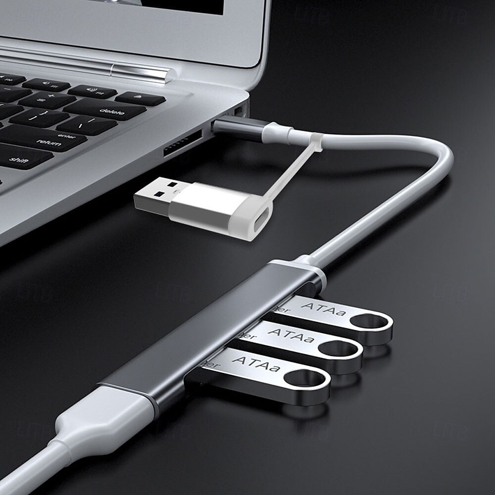 USB Adapter 4 Port Mini USB Docking Station Compatible with MacBook iPad Pro Dell HP Laptops Cell Phones 2025 - $12.99 –P1