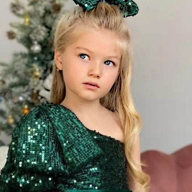 Infantil Para Meninas Vestido de festa Côr Sólida Manga Longa Espetáculo Com Transparência Princesa Doce Com Transparência Longuette Vestido da bainha Vestido De Tule Verão Primavera Outono Crianças de 2025 por $79.99 –P8