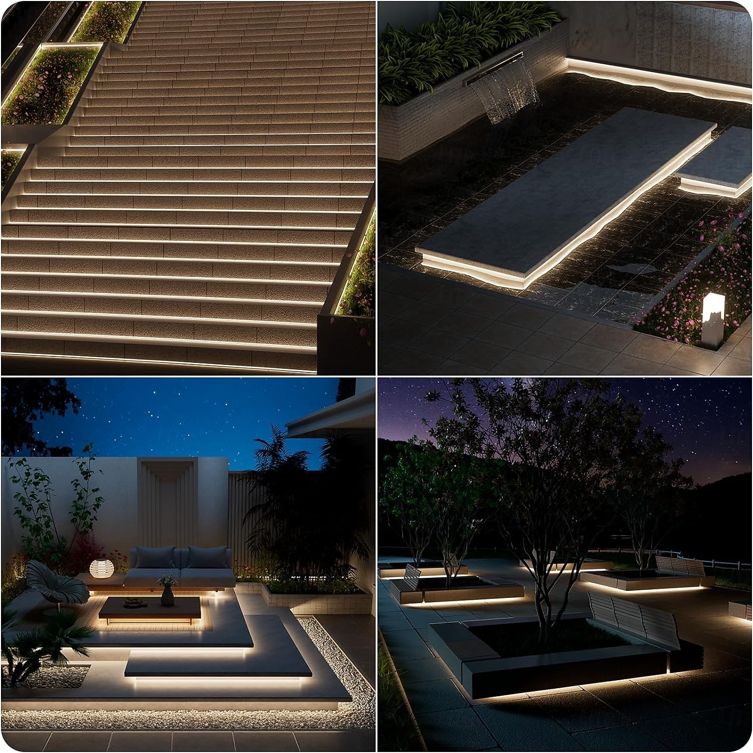 2m 5m 10 tuumaa Valosetit 240 LEDit COB 15mm 1Aseta kiinnitysteline 1set Lämmin valkoinen Valkoinen Nettovalkoinen LED-nauhat Sisätiloissa Ulkoilu Loma 220-240 V 110-120 V 2026 - $23.99 –P2