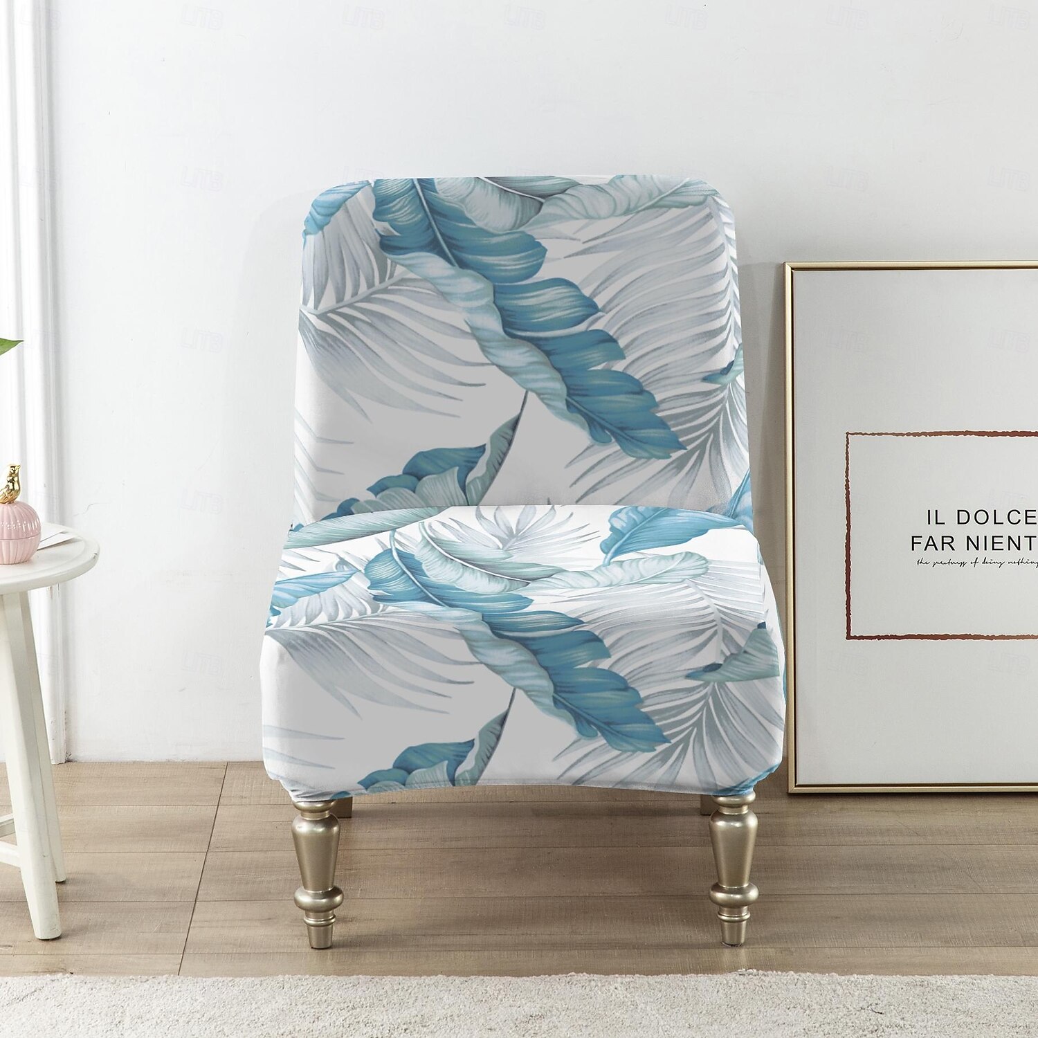 Velvet Accent Chair Covers Luxury High Stretch Armless Chair Slipcovers for Large Chairs, Removable Furniture Protector for Living Dining Room Hotel 2025 - $22.99 –P1