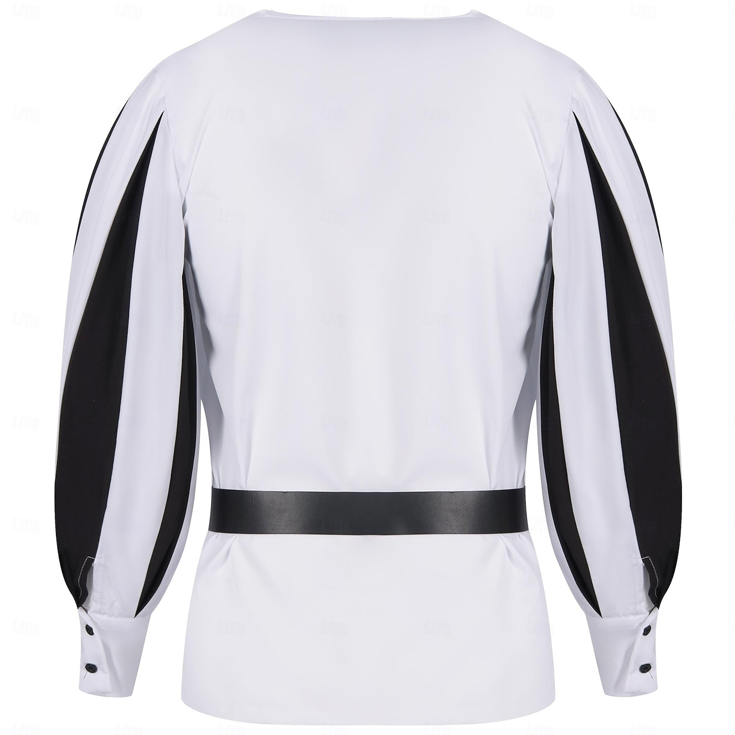 Retrò Vintage Punk & Gotico Medievale Blusa / Camicia Mascherata Tunica Fiera del Ren Cavaliere Vichingo Crociato Con Volant Blocco di colori Per uomo Celtico Costumi da pirata Carnevale Mascherata del 2025 a $38.99 –P17