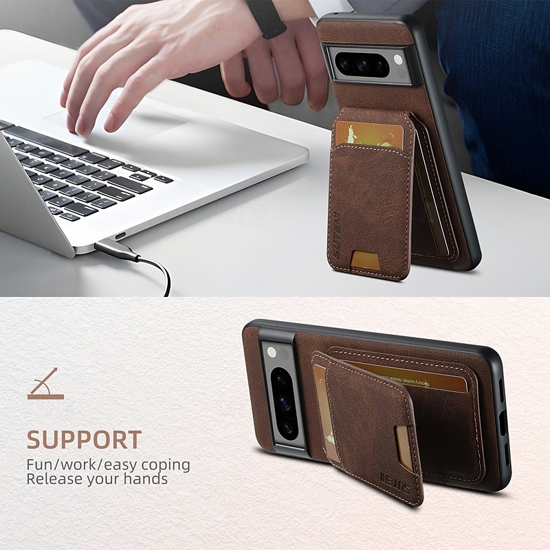 telefoon hoesje Voor Pixel 9 Pro Pixel 9 Pro XL Pixel 8 Pro Pixel 8 Pixel 9 Pixel 7 Pixel 7 Pro Pixel 6 Pixel 6 Pro Wallet Card Case met standaard Kaartsleuf Schokbestendig Retro TPU PC PU-nahka 2025 - $19.99 –P12