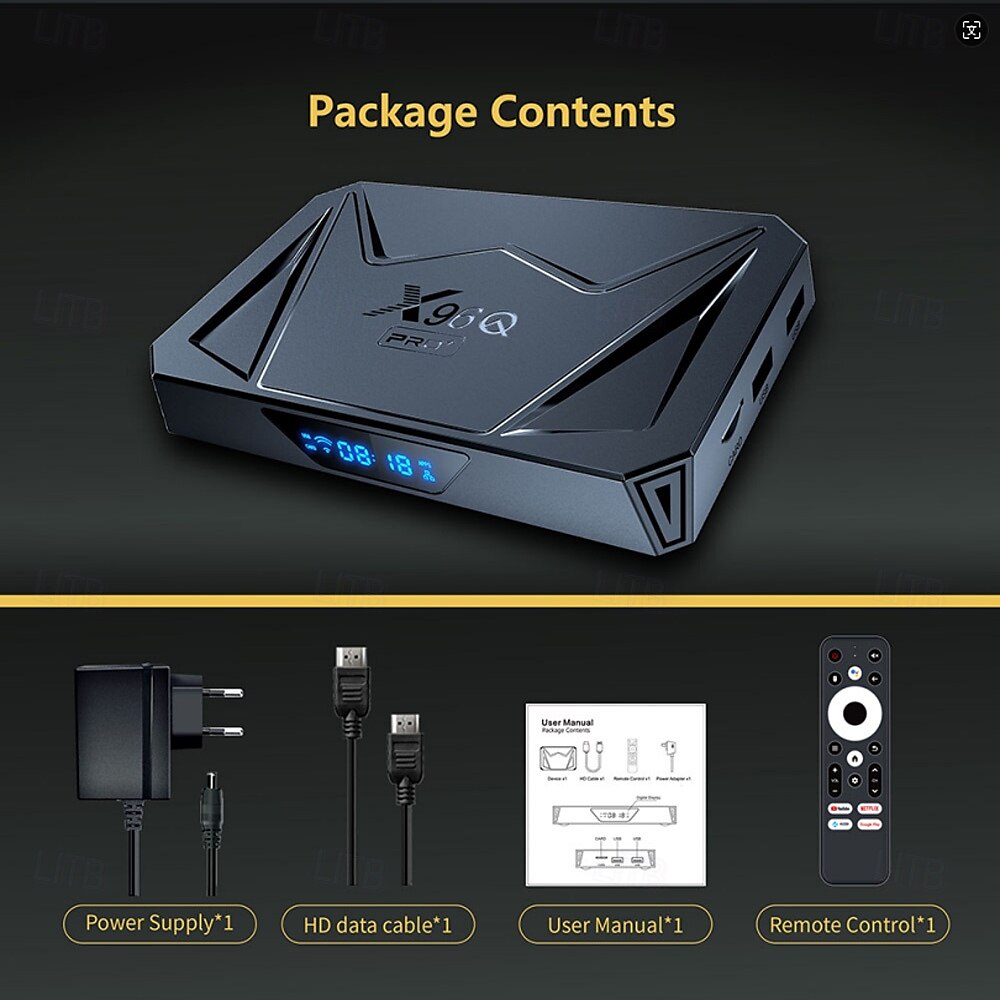 Android 11 и выше ТВ-бокс X96 PRO Bluetooth 4.0 8K 4K Цифровой дисплей 8K Cortex A55 4GB 64Гб 2025 - $65.99 –P10