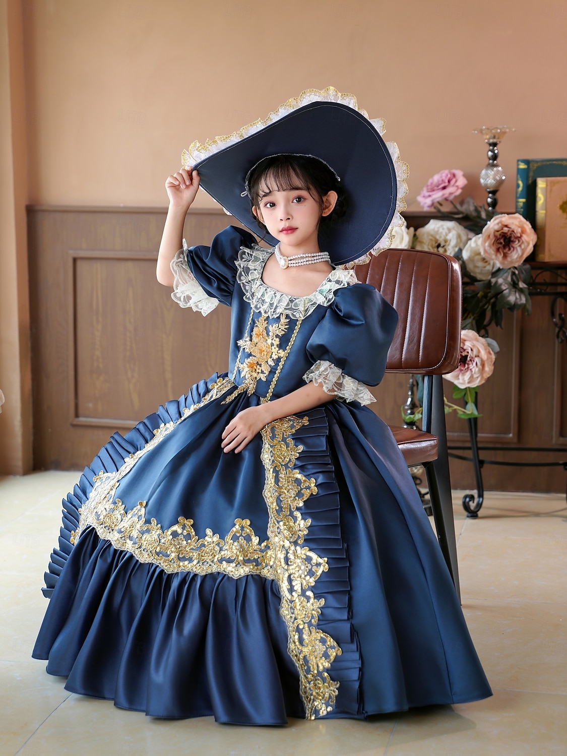 gotický Cosplay Lolita Rokoko Šaty Kostým na Večírek Maškarní Princeznovské Shakespeare Pevná barva Plesové šaty Maškarní kostým Dívčí Královský Vánoce předvečer Všech svatých Karneval Párty 2025 - $166.99 –P6