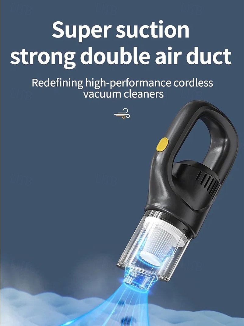 Wireless Charging Vacuum Cleaner Portable Household Car Use Strong Suction High Power Vacuum Cleaner 2025 - $33.99 –P4