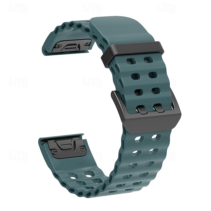 Watch Band for Garmin Fenix 8 47mm 51mm 7X 6 6X Pro Epix Pro Instinct 2X Approach S70 S62 S60 Forerunner 955 945 Epix Marq Descent Quatix 22mm 26mm Silicone Replacement Strap Quick Fit Adjustable 2025 - $16.99 –P4
