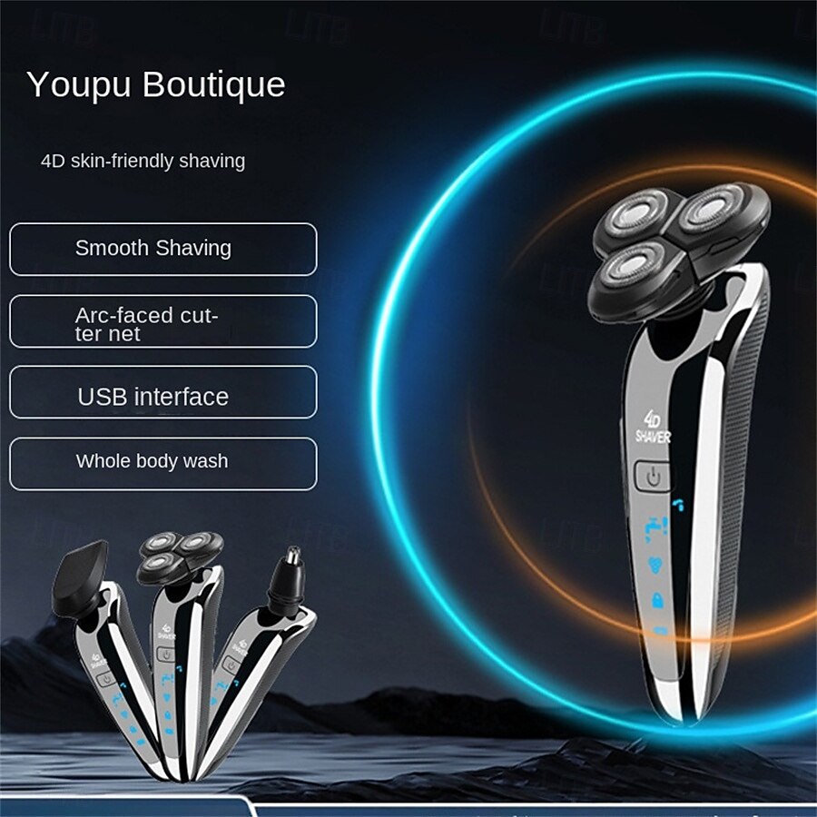 2025年 3-in-1 ヘアトリマー 多機能ヘアクリッパー オールインワン 鼻毛トリマー シェーバー 安全 くっつかない メンズ ホームヘアケア  コレクション – $25.99 –P5