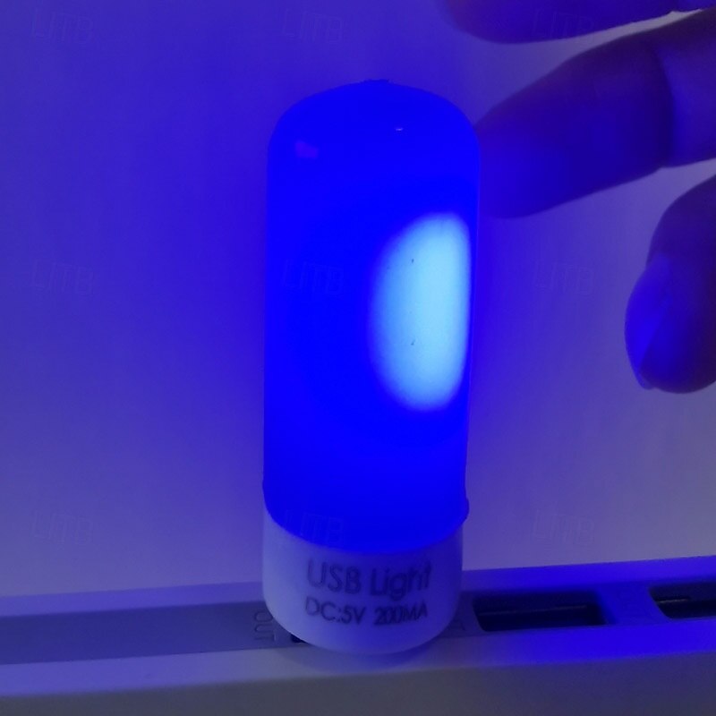 1 luz nocturna USB, teclado de computadora, luz portátil para dormitorio de estudiantes para acampar al aire libre y uso en interiores 2025 - $6.99 –P13