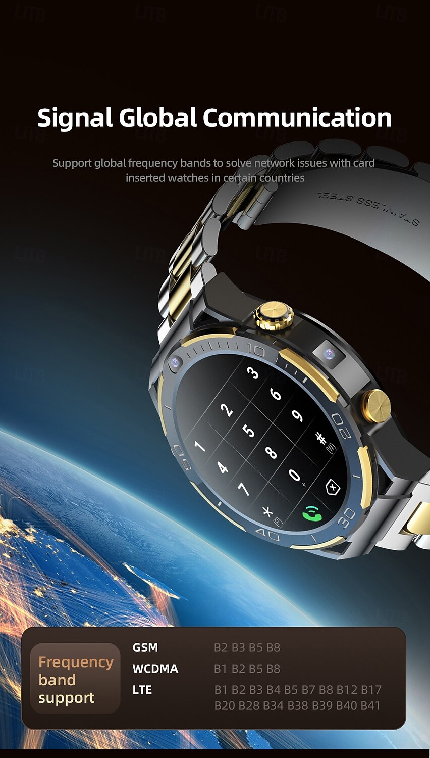 2025年 696 JT7 スマートウォッチ 1.508 インチ スマート·ウォッチ ブルートゥース 歩数計 着信通知 睡眠サイクル計測器 と互換性があります Android iOS 男性 GPS ハンドフリーコール カメラ IP 67 45mmの時計ケース  コレクション – $267.99 –P13