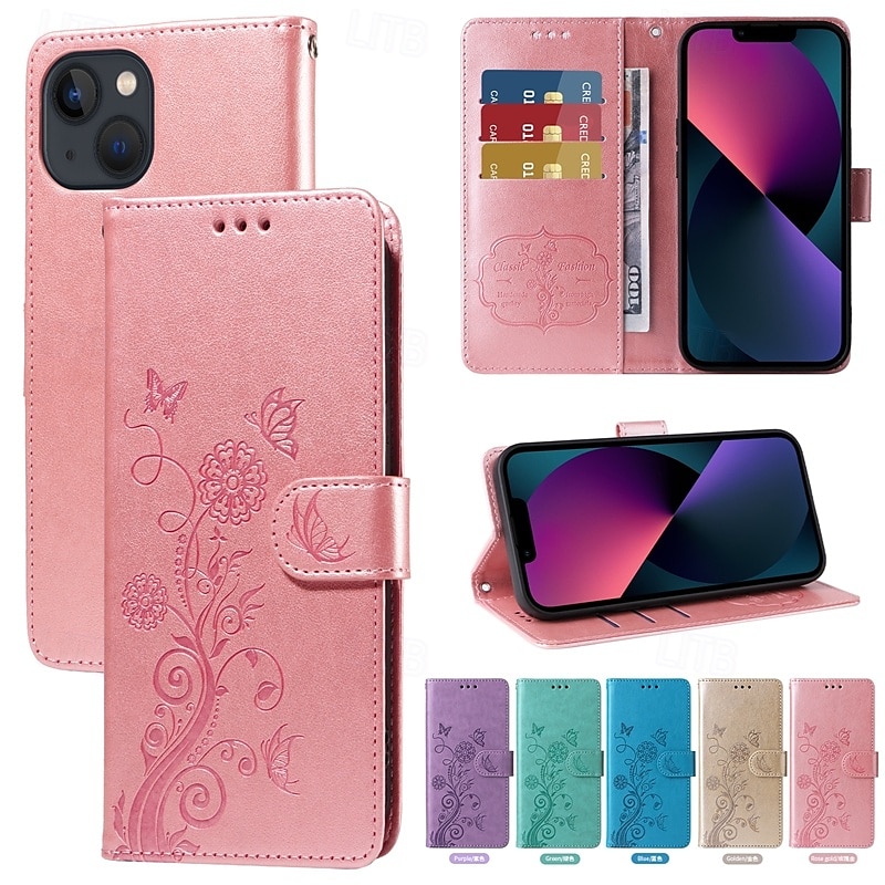 2025年 電話 ケース 用途 iPhone 17 Pro Max 17 Air 16 15 14 Pro Max Plus 13 12 11 Pro Max Mini フリップカバー スタンド付き リストストラップ付き カード挿入口 レトロ風 TPU PUレザー  コレクション – $8.99 –P5