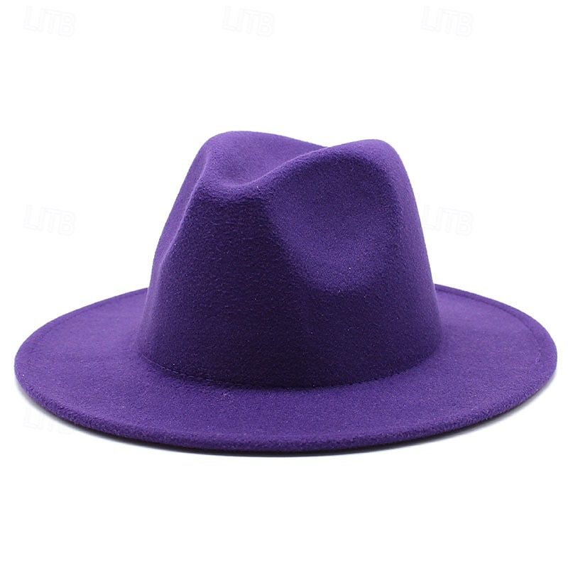 Voor heren Kentucky Derby-hoed Zonnehoed Cowboyhoed Fedora Trilby-hoed Zwart Geel Polyesteri Vintagestijl Modieus 18de eeuw staat Texas Dagelijks Thema feest Effen / effen kleur Zonbescherming Cosplay 2025 - $13.99 –P3