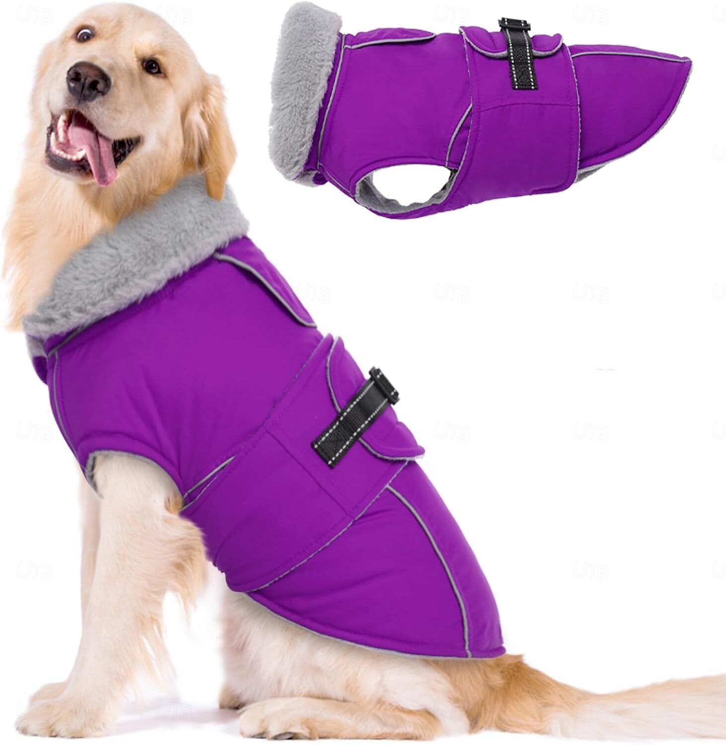 Psi Kabáty Kurtka Bunda Parka Reflexní Teplý Voděodolný Venkovní Oblečení pro psy for Střední Velký 2025 - $35.99 –P12