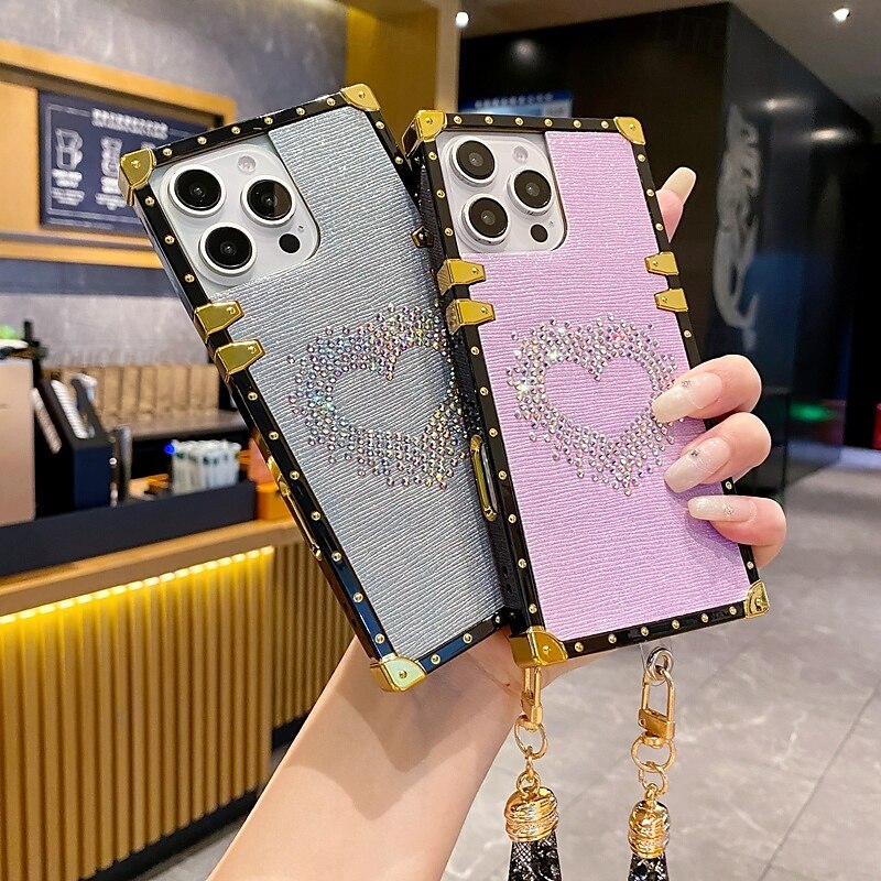 teléfono Funda Para iPhone 16 Pro Max Plus iPhone 15 Pro Max Plus iPhone 14 13 12 11 Pro Max Plus iPhone 14 Pro Max iPhone 13 12 11 Pro Max Funda Trasera con correa de muñeca Antigolpes Retro TPU 2025 - $17.99 –P9