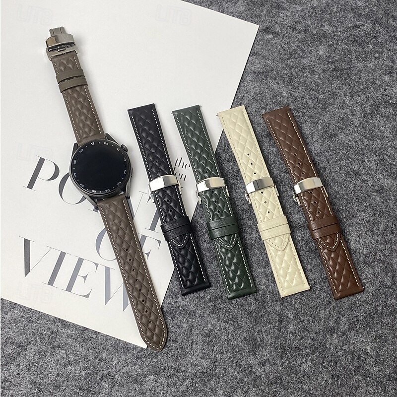 Cinturino per orologio  per Samsung Galaxy Watch 7/6/5/4 40/44mm, Galaxy Watch 5 Pro 45mm, Galaxy Watch 4/6 Classic 42/46/43/47mm, Watch 3, Active 2, Gear S2 Similpelle Sostituzione Cinghia Regolabili del 2025 a $16.99 -P1