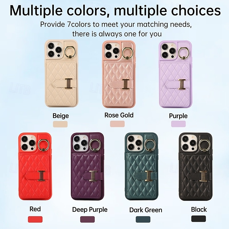 Phone Case For iPhone 16 Pro Max Plus iPhone 15 Pro Max Plus iPhone 14 13 12 11 Pro Max Plus iPhone 14 Pro Max iPhone 13 12 11 Pro Max Back Cover with Stand Holder with Lanyard with Wrist Strap Retro 2025 - $20.99 –P1