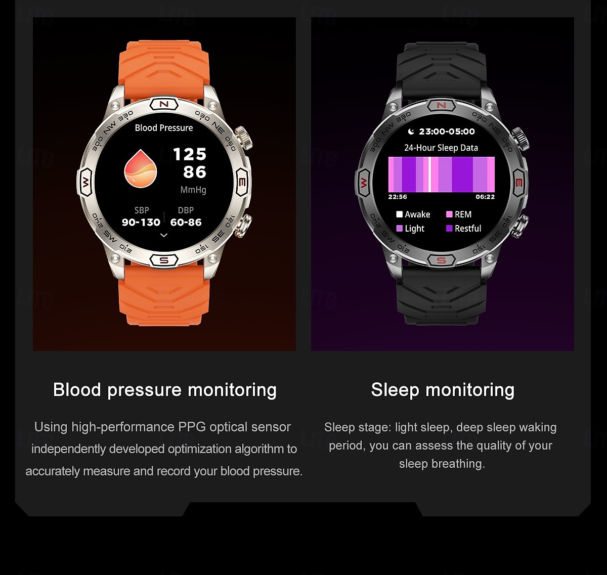 KC86 Smart Watch 1.43 AMOLED Screen 1ATM Waterproof Compass Altitude Barometer LED Flashlight Sports Watch 2025 - $61.99 –P13