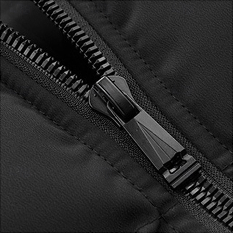 Herr Pufferväst Hoodie väst Quiltad väst Dagligen Datum Semester Mode Ledigt Höst vinter Ficka Polyester Håller värmen Bekväm Ensfärgat Dragkedja Huva Normal Svart Armégrön Grå Väst 2026 - $39.99 –P5