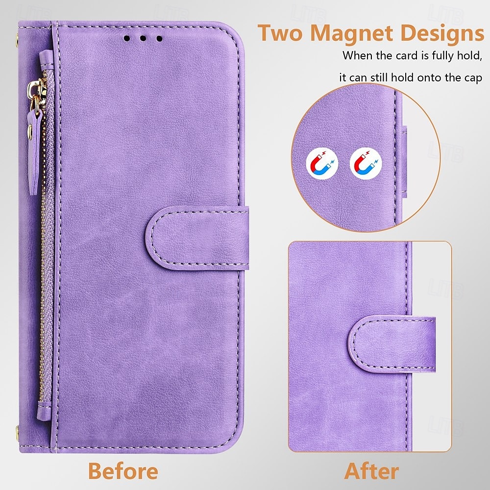 telefoon hoesje Voor Google Pixel 9 Pro Pixel 9 Pro XL Pixel 8 Pro Pixel 8 Pixel 9 Pixel 7 Pixel 7 Pro Pixel 6 Pixel 6 Pro Wallet Card Case met standaard Rits Volledig lichaamsbeschermend Retro TPU 2025 - $18.99 –P8