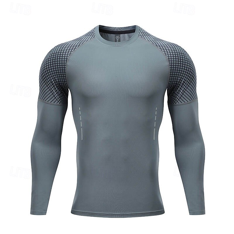 Per uomo T-shirt da corsa Striscia riflettente Manica lunga Maglietta Informale Athleisure Autunno Riflessivo Traspirante Allenamento in palestra Corsa Marcia abbigliamento sportivo Abbigliamento del 2025 a $17.99 –P3