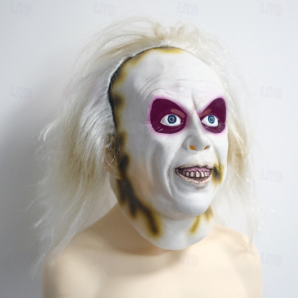 Zombie předvečer Všech svatých Maska Plná hlava Realistická maska Beetlejuice Strašidelný kostým Dospělé Unisex předvečer Všech svatých Karneval Výkon Párty Jednoduché Halloweenské kostýmy Oblékněte 2025 - $33.99 –P14