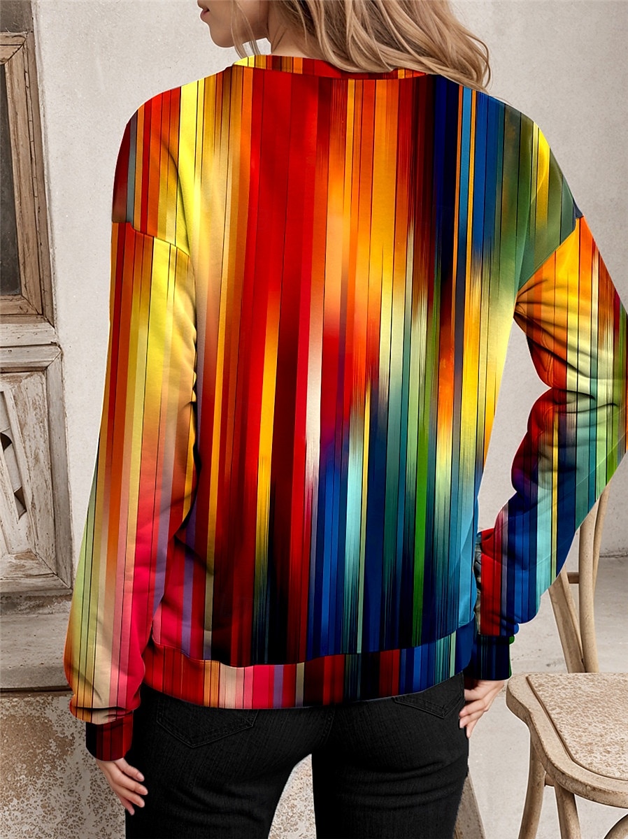 Maglione a Zip da Donna a Quarti Cuore Grafico Street Dailywear Stampa Casual Collo Tondo Maniche Lunghe Micro-elastico Autunno Inverno Comodo Traspirante Tessuto Morbido del 2025 a $27.99 –P2