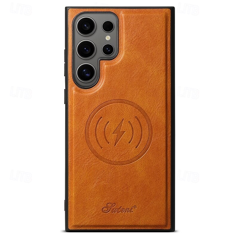 teléfono Funda Para S24 S24 Ultra Plus S23 Ultra Plus S23 S22 S22 Plus Ultra S25 Ultra Funda Trasera con Soporte Desmontable Magnética Retro TPU ordenador personal Cuero de PU 2025 - €17.99 –P6