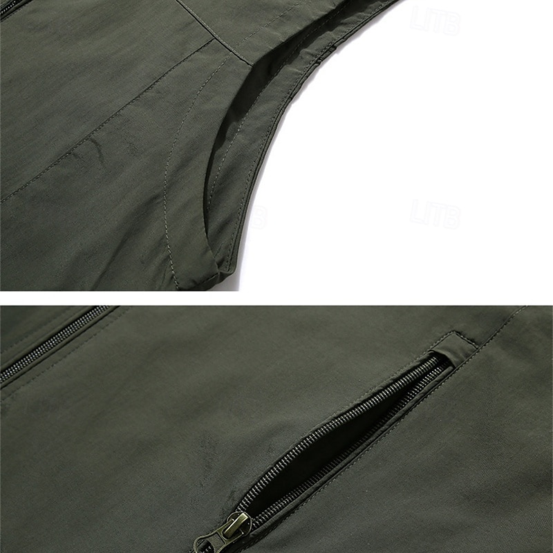 Муж. Жилет для туризма и прогулок Зимнее пальто Флисовый жилет для туризма и прогулок Весна Осень на открытом воздухе Удобный Дышащий Жилет Охота Рыбалка Восхождение 2026 - $25.99 –P4