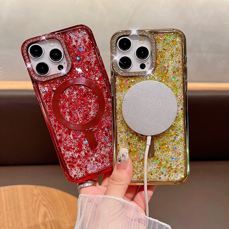 2025年 電話 ケース 用途 iPhone 16 Pro Max プラス iPhone 15 プロマックスプラス iPhone 14 13 12 Pro Max Plus iPhone 14 Pro Max iPhone 13 12 Pro Max バックカバー 磁石バックル ワイヤレス充電をサポート 耐衝撃 レトロ風 TPU PC  コレクション – $17.99 –P2