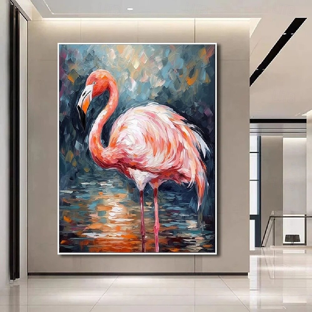 handgefertigte abstrakte Vogelgemälde auf Leinwand, handgemaltes reich strukturiertes Acrylgemälde, moderne Wandkunst, handgemalte Tierölgemälde, Kunstwerke für die Wanddekoration im Wohnzimmer und 2025 - $125.99 –P6