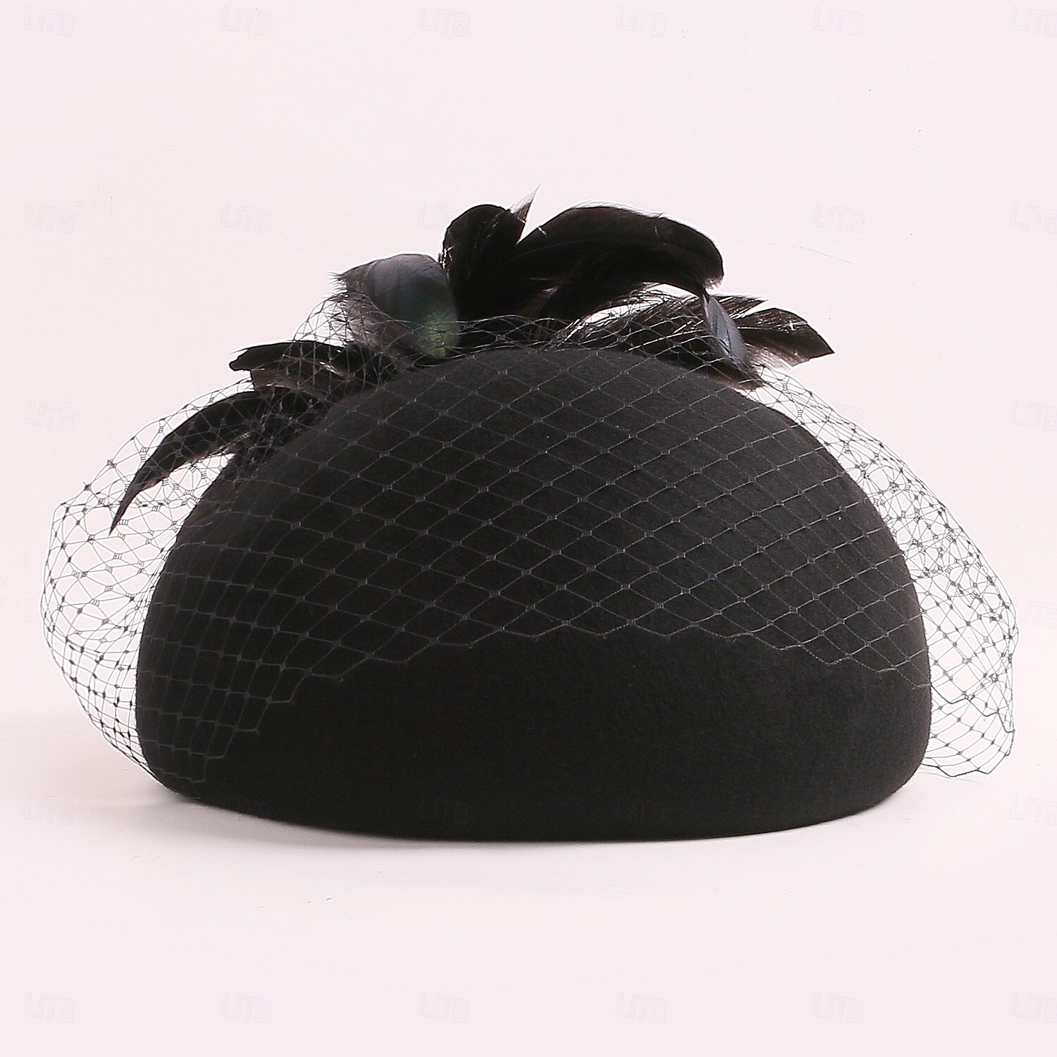 hoeden wollen baret hoed bolhoed / cloche hoed bruiloft cocktail elegante bruiloft met veren hoofddeksel hoofddeksels 2025 - $43.99 –P11