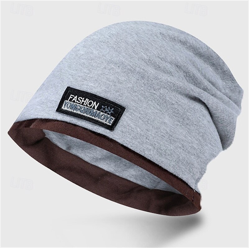 Herren Wanderhut Sturmhaube Winter Außen warm Schädel Caps Buchstabe & Nummer Polyester Dunkelgrau Schwarz Burgund für Skifahren Angeln Camping / Wandern / Höhlenforschung 2025 - $6.99 -P7