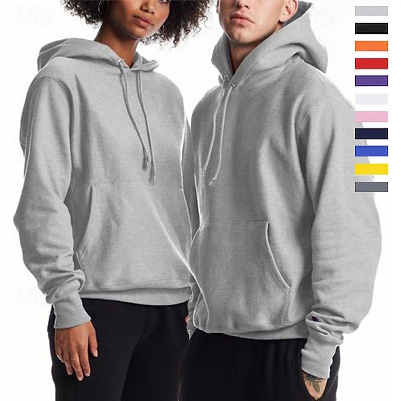 Hombre Sudadera Con Capucha Manga Larga Con Capucha Camiseta Al aire libre Mantiene abrigado Forro Polar Rutina de ejercicio Suave Invierno Poliéster Gris oscuro Negro Blanco Gimnasio Escalada 2025 - $11.59 –P8