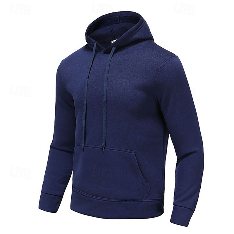 Hombre Sudadera Con Capucha Manga Larga Con Capucha Camiseta Al aire libre Mantiene abrigado Forro Polar Rutina de ejercicio Suave Invierno Poliéster Gris oscuro Negro Blanco Gimnasio Escalada 2025 - $11.59 –P13