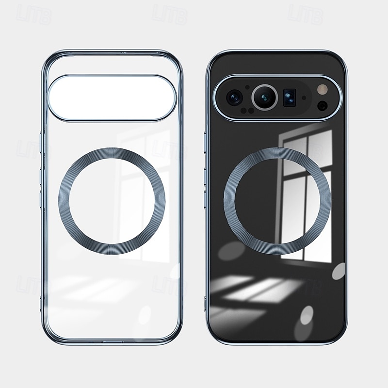 telefon Carcasă Pro Pixel 9 Pro Pixel 9 Pro XL Pixel 8 Pro Pixel 8 Pixel 9 Zadní kryt Magnetické Podpora bezdrátového nabíjení Nárazuvzdorné Retro TPU Pokování 2025 - $14.99 –P1